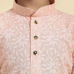 Pro-Ethic STYLE DEVELOPER Boys Ethnic Motifs Printed Regular Pure Cotton Kurta with Pyjamas image 2