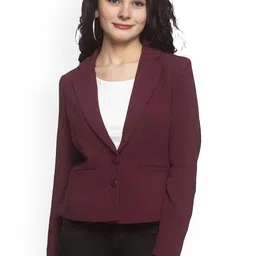 BAESD Women Notched Lapel Collar Single-Breasted Formal Blazer-picture-39
