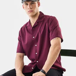 Snitch Cuban Collar Boxy Cotton Linen Casual Shirt-picture-9