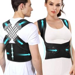 azorix Backbone Straight Belt for Men & Women Back Support Brace Pain Relief Posture Corrector-picture-22