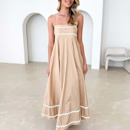 all about you Women Shoulder Straps Sleeveless Maxi Dress-image-31