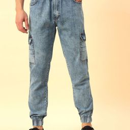 STUDIO NEXX Men Mid-Rise Light Fade Jogger-image-65