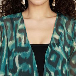 Fbella Abstract Printed Longline Ethnic Shrug image 2