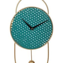 Amaya Decors Green Textured Contemporary Wall Clock-image-30