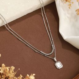 SARAF TRENDZ Silver-Plated Handcrafted Chain-image-34