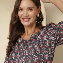 Anouk Rustic Women Ethnic Motifs Printed V-Neck Kurtis-picture-5