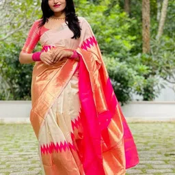 PHEASANT Woven Design Banarasi Saree-picture-17