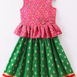 Twisha Girls Embroidered Top with Skirt-image-80