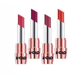 VOLO Set Of 4 Creme Matte Lipsticks - 3.5 g Each - Magenta-Cherry-Pink-Orange-11
