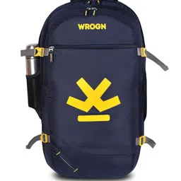 WROGN Unisex Brand Logo Backpack with Compression Straps-21