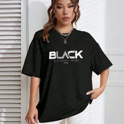 Moda Rapido Women Typography Printed T-shirt-picture-23