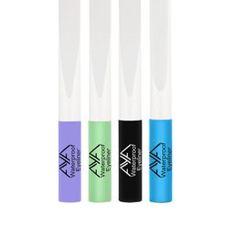 AYA Set Of 4 Long-Lasting Waterproof Liquid Eyeliner - 5ml Each - Kohl Black - Mint Green-image-80