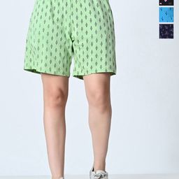 BAESD Women Printed High-Rise Shorts-image-37