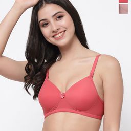 College Girl Pack Of 2 Full Coverage Lightly Padded T-shirt Bra-22