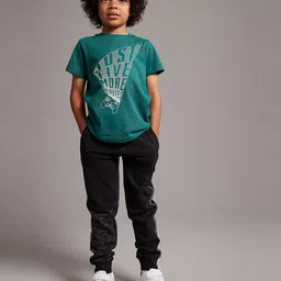mothercare Boys Solid Regular Fit Mid-Rise Joggers Trousers-picture-16