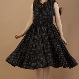 Women Skater Black Midi/Calf Length Dress-image-57