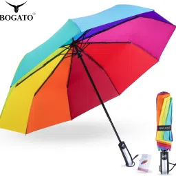 3 Fold Umbrella | Auto Open Close Umbrella | Windproof Rainbow Umbrella-10