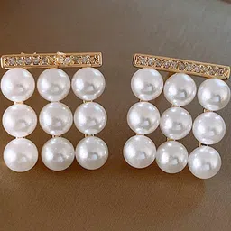 DIVASTRI Gold Alloy Earrings-5