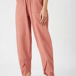 Mystere Paris Textured Cotton Seersucker Lounge Pants-image-40