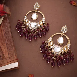 Anouk Diamond Shaped Jhumkas Earrings-50