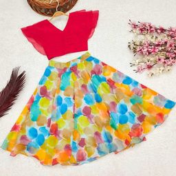 Shoryam Fashion Girls Silk Georgette Ready to Wear Lehenga Choli-picture-48