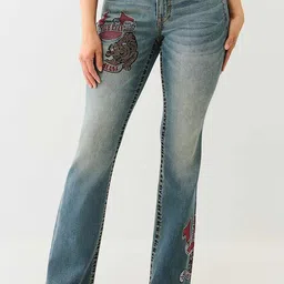 True Religion BIG T Becca Women Embellished Bootcut Mid-Rise Jeans-image-47