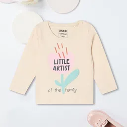 max Girls Typography Printed Round Neck Cotton T-shirt-image-17
