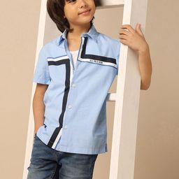 U.S. Polo Assn. Kids Boys Multi Striped Spread Collar Pure Cotton Casual Shirt-picture-28