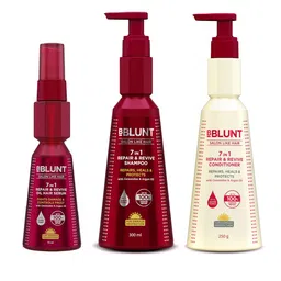 BBLUNT Set of 7 in 1 Repair & Revive Shampoo, Conditioner & Serum-44