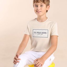 U.S. Polo Assn. Kids Boys Brand Logo Printed T-shirt-picture-40