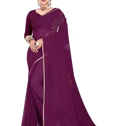 Pemal Designer Women Diamond Work Lace Border Saree-picture-35