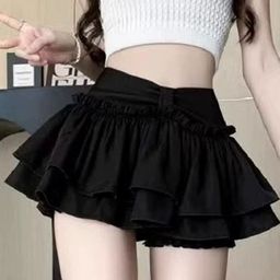 LULU & SKY A-Line Layered Mini Skirt-image-36