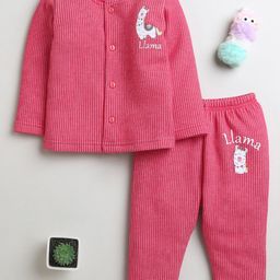 BUMZEE Girls Striped Cotton Thermal Set-picture-46