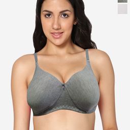 In Care Women Pack of 2 T-shirt Pure Cotton Medium Coverage Heavily Padded Bra-picture-42