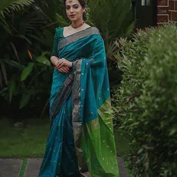 Aldwych Zari Banarasi Saree-picture-49