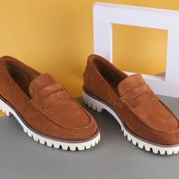 DAVINCHI Men Leather Formal Loafers Shoes-image-93