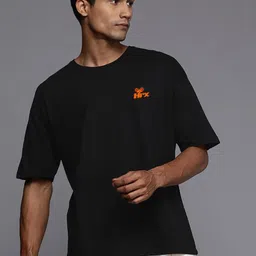 HRX by Hrithik Roshan Men Typography Printed Round Neck T-shirt-image-76
