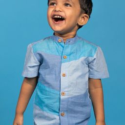 MIRALI Boys Colourblocked Shirt-image-60