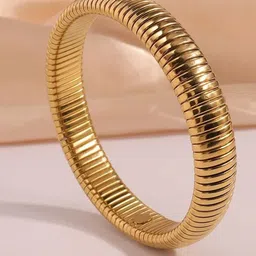 DressBerry Women Antique Gold-Plated Bangle-Style Bracelet-20