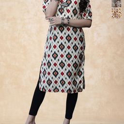 Anouk Rustic Women Pack Of 3 Ethnic Motifs Printed Crepe Straight Kurta-picture-21
