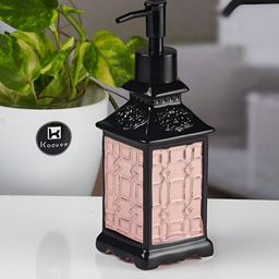 Kookee Pink Abstract Ceramic Soap Dispenser-9