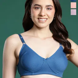 DressBerry Women Pack Of 3 Medium Coverage T-shirt Bra-image-26