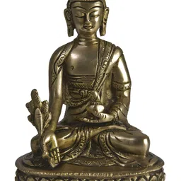 Exotic India Gold-Toned Buddha Idol Showpiece-picture-25