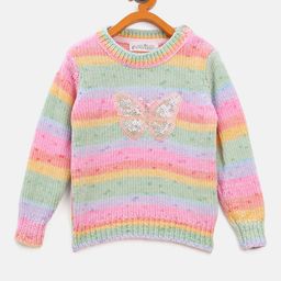 JWAAQ Kids Colourblocked Pullover With Embellished Detail-image-7
