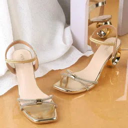 Metro Embellished Stiletto Heel Sandals-53