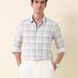 U.S. Polo Assn. Men Tailored Fit Opaque Checked Casual Shirt-picture-40