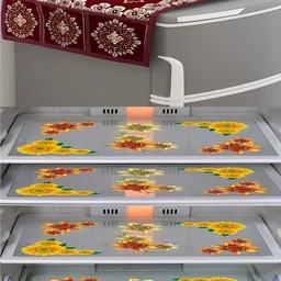 Dakshya Industries Set of 5 Printed Fridge Cover Mats-image-25