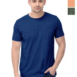 COLOR CAPITAL Unisex Pack Of 3 Solid Round Neck Cotton T-shirts-image-72