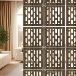 RANDOM Brown Geometric Window Blinds-picture-16