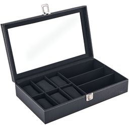 Aura Black Set of 2 Regular Jewellery Organiser Organisers image 2